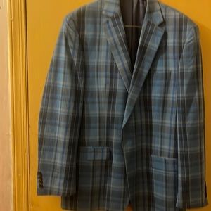 Lauren blue plaid blazer 42